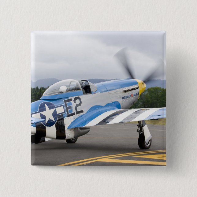 Washington, Olympia,  military airshow. 2 Inch Square Button (Front)