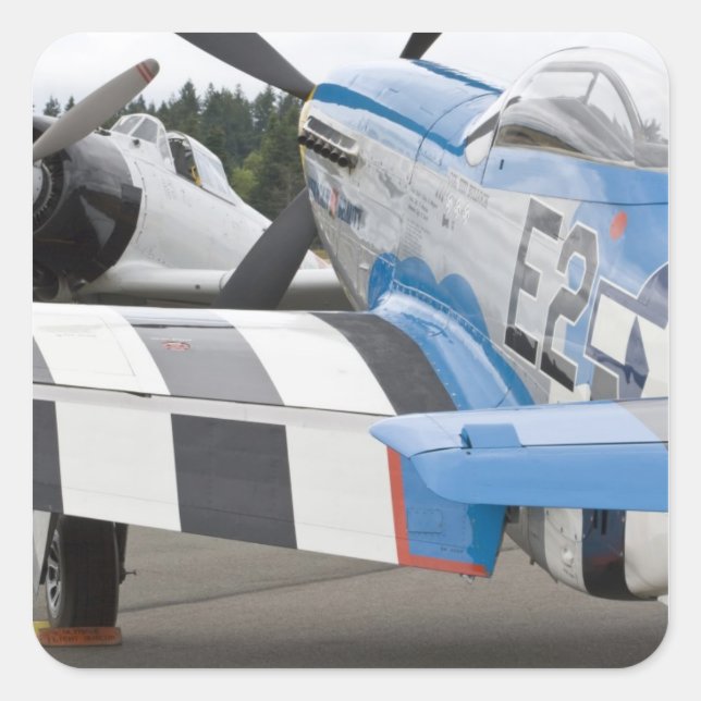 Washington, Olympia,  military airshow. 4 Square Sticker (Front)