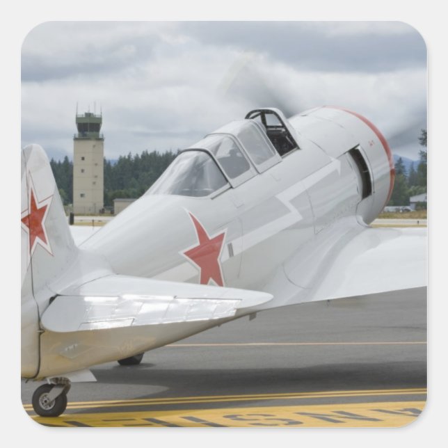 Washington, Olympia, military airshow. 6 Square Sticker (Front)