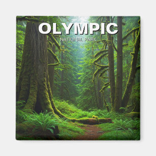 Washington olympic national park hoh rainforest magnet