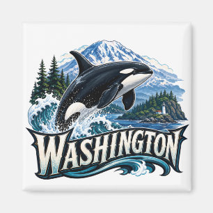 Washington Orca Magnet