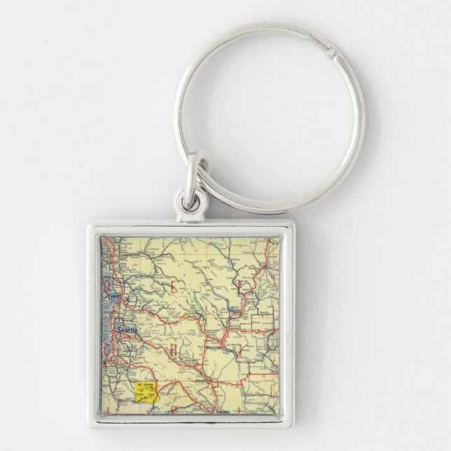 Washington, Oregon, Idaho Keychain (Front)