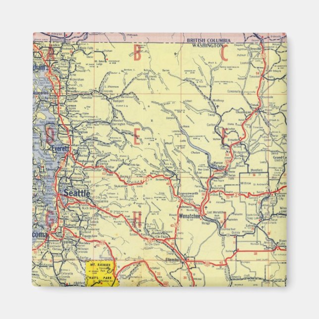 Washington, Oregon, Idaho Magnet (Front)