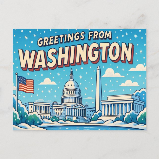 WASHINGTON Postcard (Front)