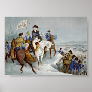 Washington preparing to cross the Delaware Poster