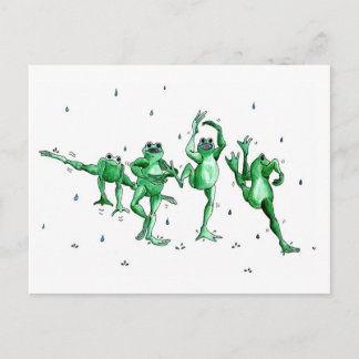 Washington Rain Dance Postcard