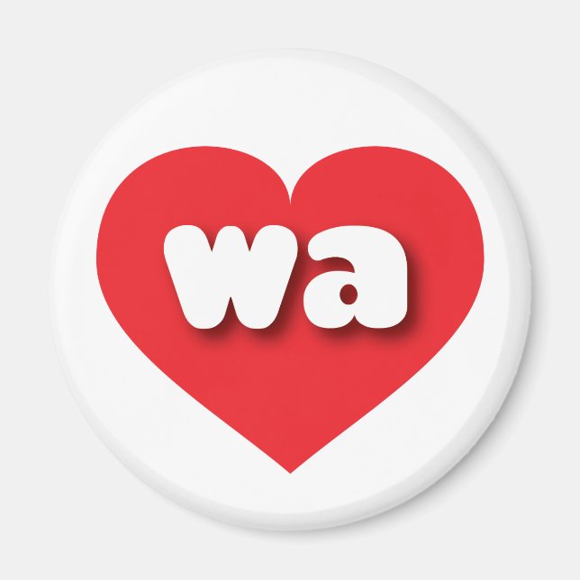 Washington red heart - I love wa Magnet (Front)