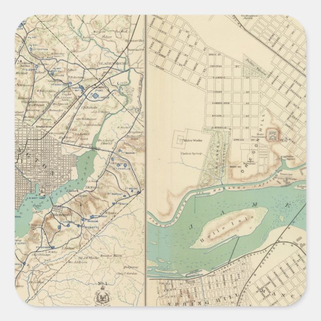 Washington, Richmond Square Sticker (Front)