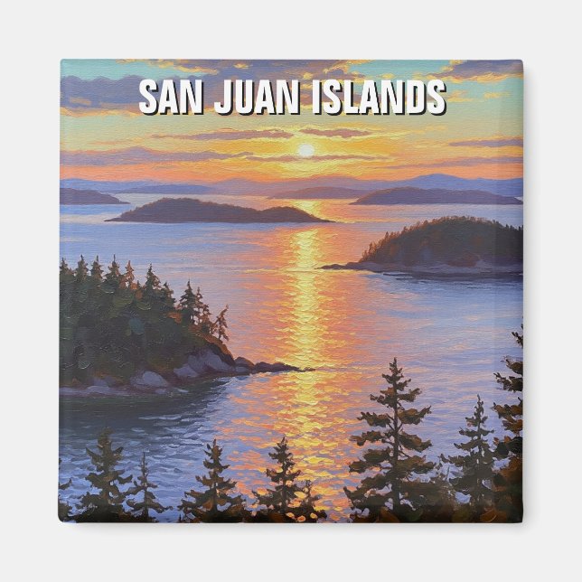 Washington san juan islands travel magnet (Front)