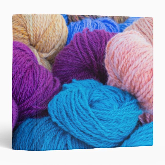 Washington, Seabeck. Balls of colourful yarn Binder (Front/Spine)