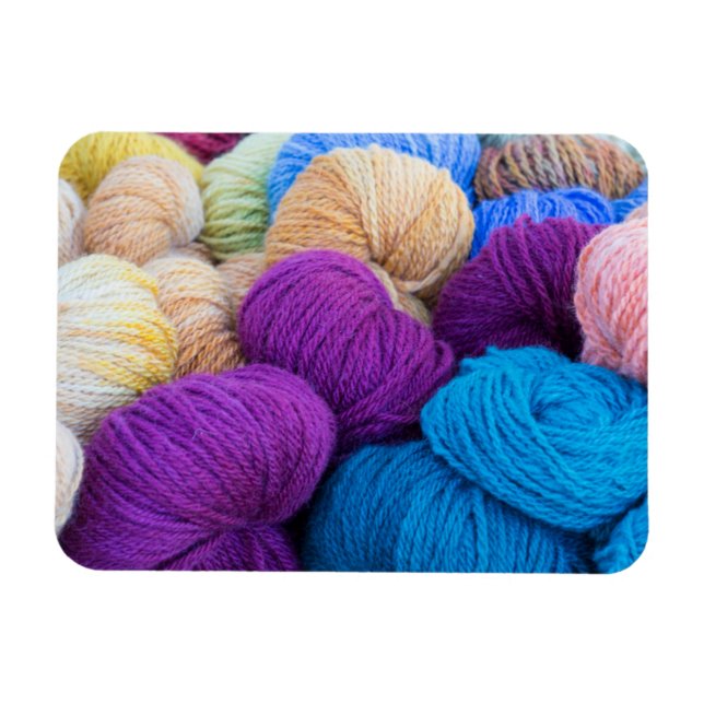 Washington, Seabeck. Balls of colourful yarn Magnet (Horizontal)