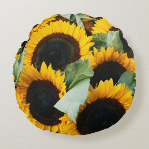Washington, Seattle, Sunflower for sale pike Round Pillow