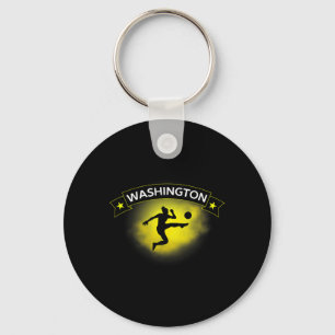 Washington Soccer Fan Support Stadium Show Your Sp Keychain