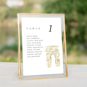 Washington Sq Park New York Wedding Seating Chart