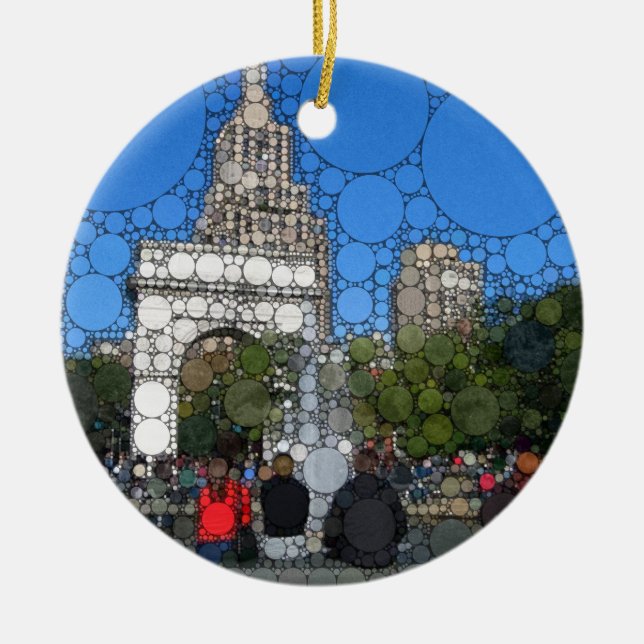 Washington Square Park New York Ceramic Ornament (Front)