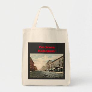 Washington St., Hoboken, New Jersey Vintage Tote Bag