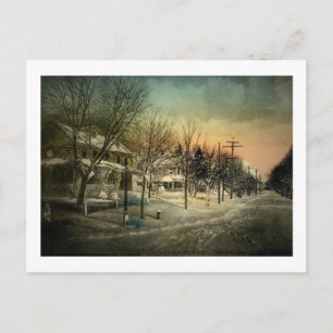 Washington St., Winter, Cape May, NJ Vintage Postcard