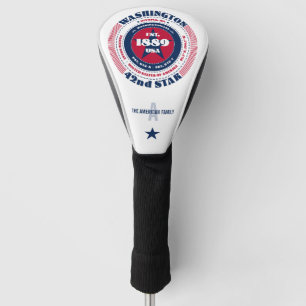 Washington State Circle Custom Golf Head Cover