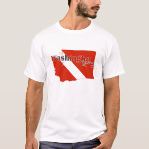 Washington State Dive Flag T-Shirt
