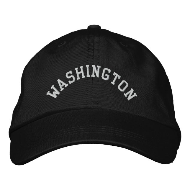 Washington State Embroidered Embroidered Hat (Front)