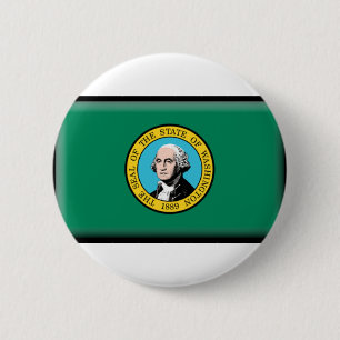 Washington State Flag 2 Inch Round Button