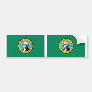 Washington State Flag Bumper Sticker