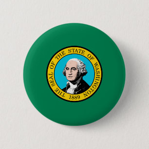 Washington State Flag Design 2 Inch Round Button
