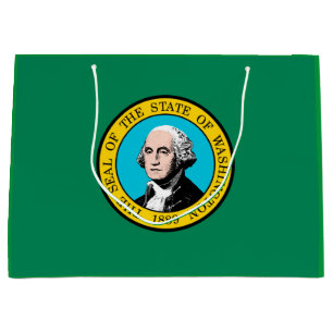 Washington State Flag Design Large Gift Bag