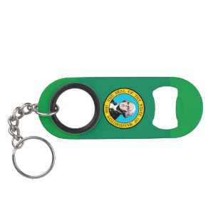 Washington State Flag Design Mini Bottle Opener