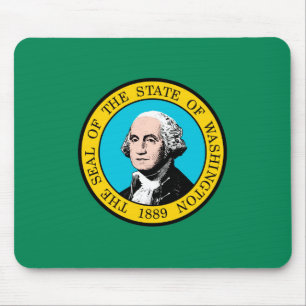 Washington State Flag Design Mouse Pad