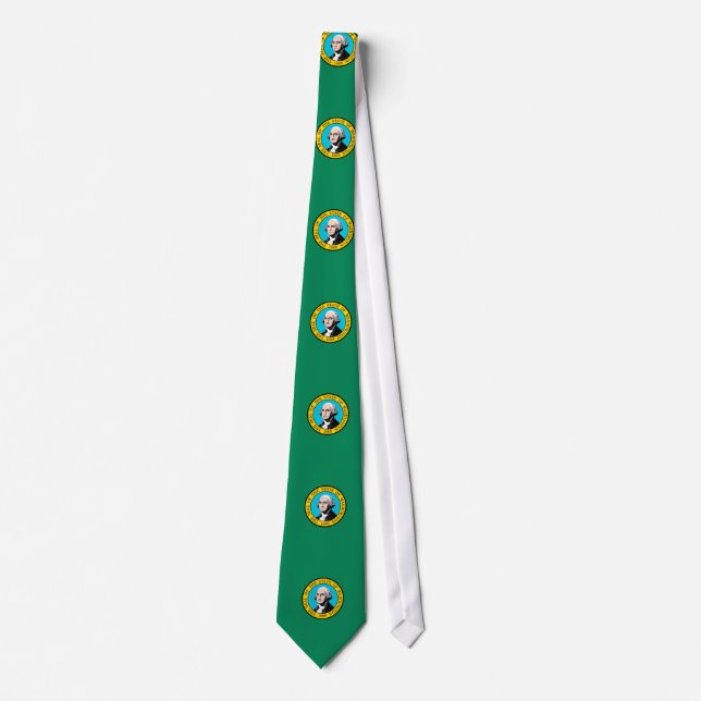 Washington State Flag Design Tie (Front)
