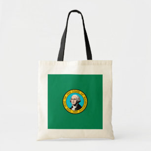 Washington State Flag Design Tote Bag