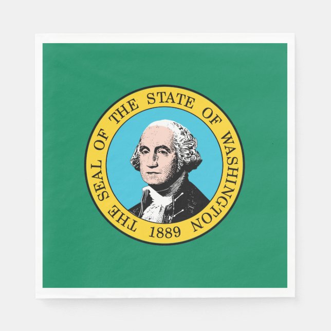 Washington State Flag Napkin (Front)