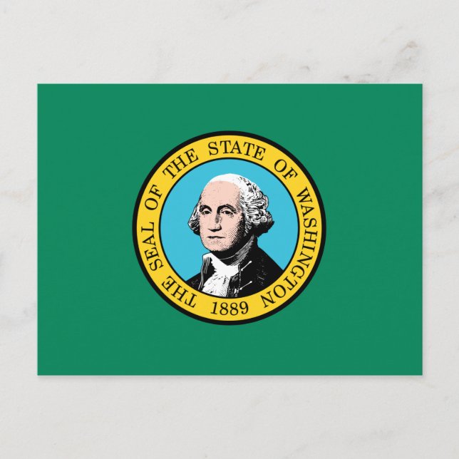 Washington State Flag Postcard (Front)