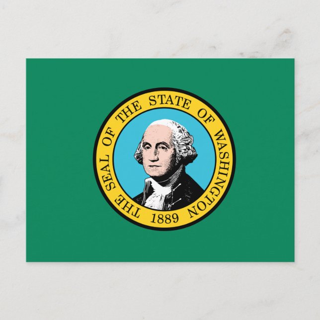 Washington State Flag Postcard (Front)