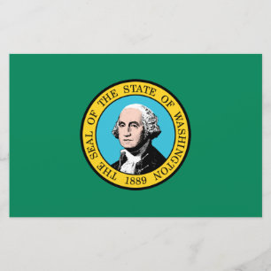 Washington State Flag Stationery