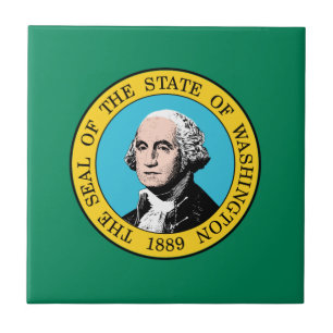 Washington State Flag Tile