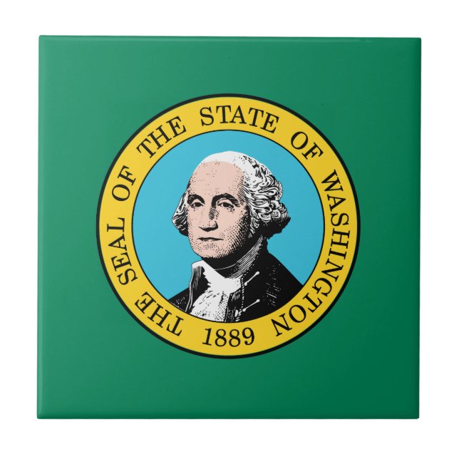 Washington State Flag Tile (Front)