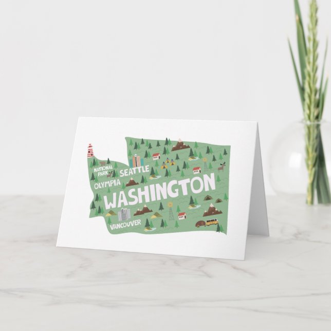 Washington State Landmarks Notecards (Front)