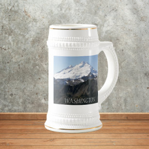 Washington State Mount Baker Landscape Beer Stein
