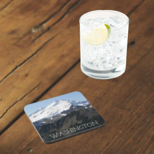 Washington State Mount Baker Photo Coaster