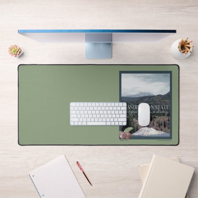 Washington State Poster Art Desk Mat (Office 1)