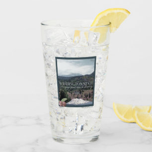 Washington State Poster Art Glass