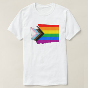 Washington State Pride LGBTQ Progress Pride T-Shirt