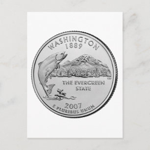 Washington State Quarter Postcard