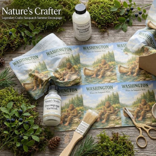 Washington State Sasquatch Summer Bigfoot Tissue Paper