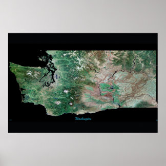 Washington State satellite poster