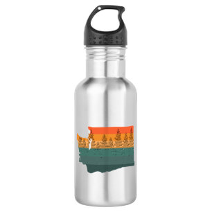 Washington State Tree Silhouette 532 Ml Water Bottle