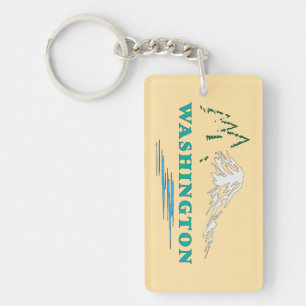 Washington State United States of America Keychain