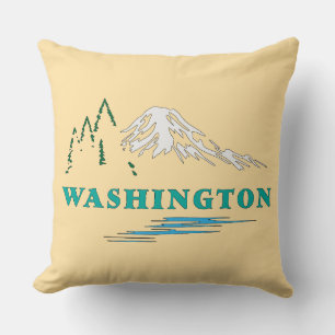 Washington State United States of America Throw Pillow